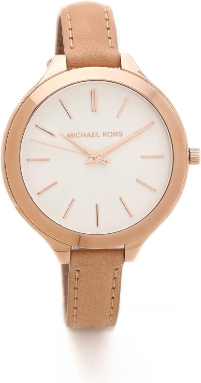Michael Kors Slim Runway Women's Watch, Stainless Steel Bracelet Watch for Women