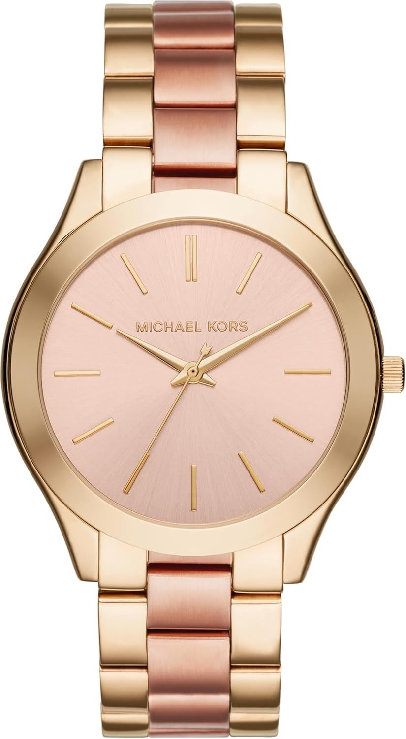 Michael Kors Slim Runway Women's Watch, Stainless Steel Bracelet Watch for Women