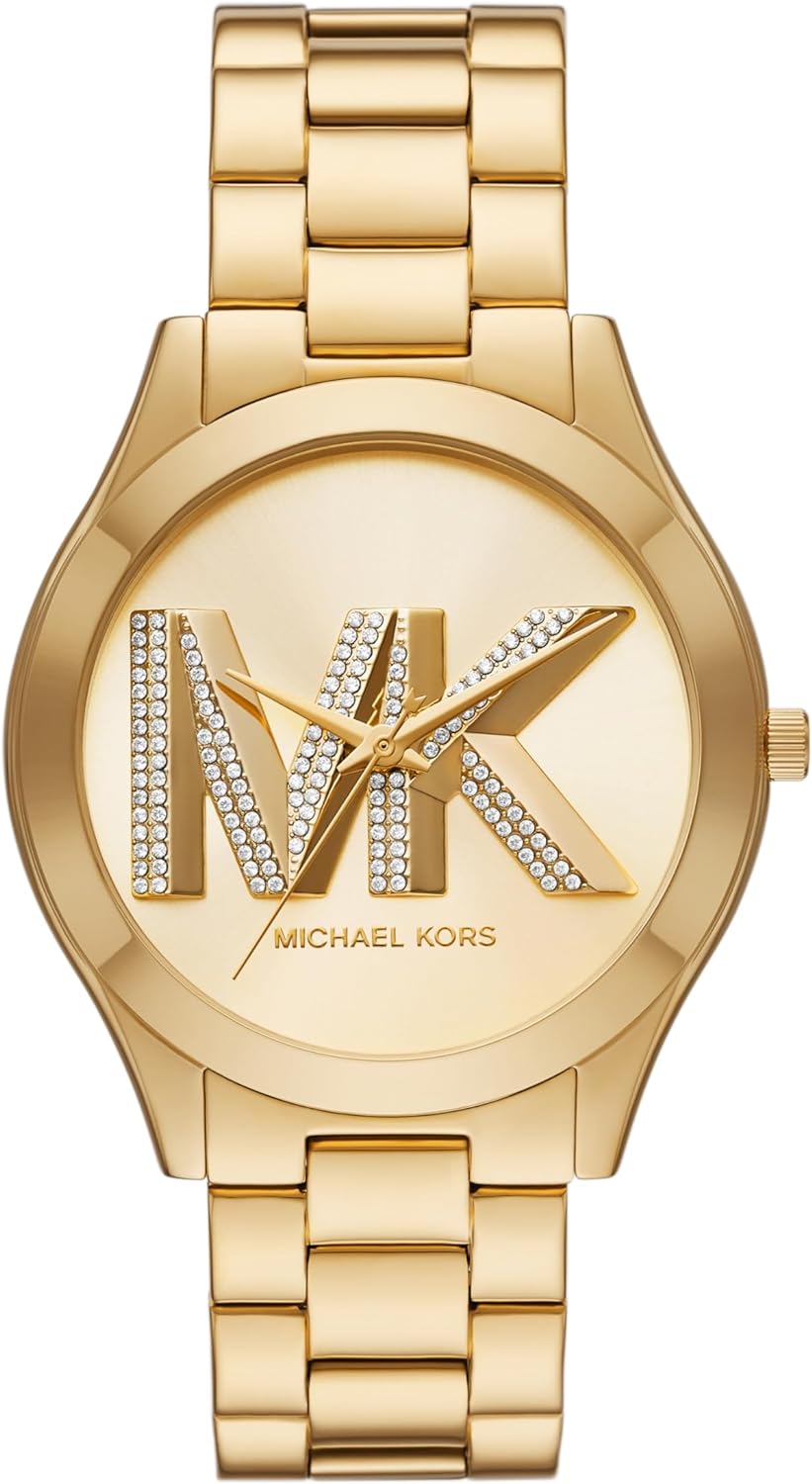 Michael Kors Slim Runway Women's Watch, Stainless Steel Bracelet Watch for Women