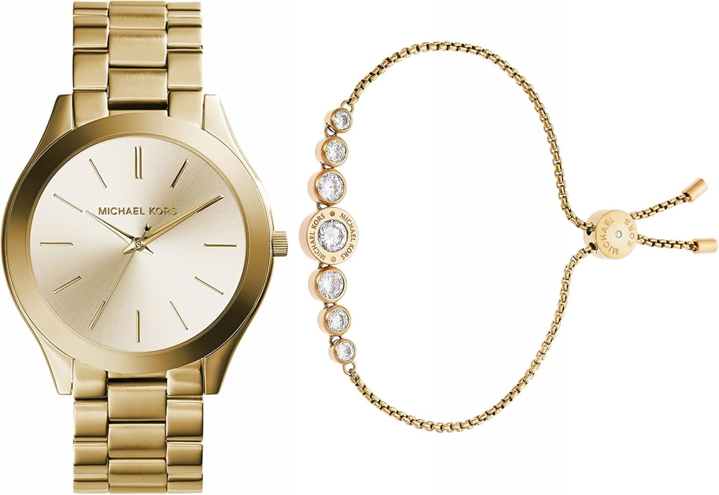 Michael Kors Slim Runway Women's Watch, Stainless Steel Bracelet Watch for Women