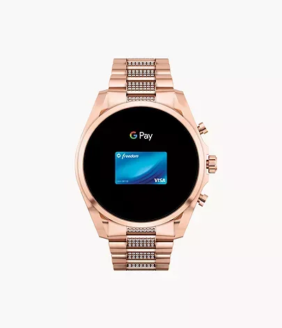 Michaethtl Kors Gen 6 Bradshaw Rose Gold-Tone Stainless Steel Smartwatch