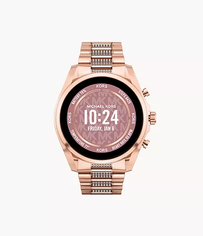 Michaethtl Kors Gen 6 Bradshaw Rose Gold-Tone Stainless Steel Smartwatch