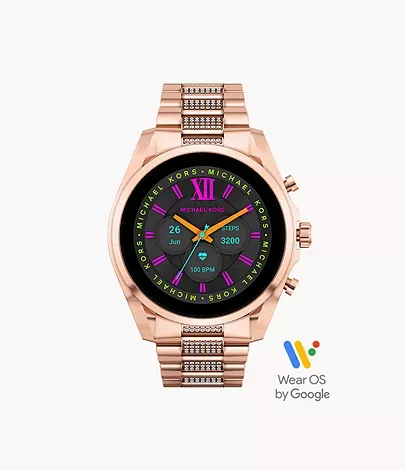 Michaethtl Kors Gen 6 Bradshaw Rose Gold-Tone Stainless Steel Smartwatch
