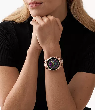 Michaethtl Kors Gen 6 Bradshaw Rose Gold-Tone Stainless Steel Smartwatch