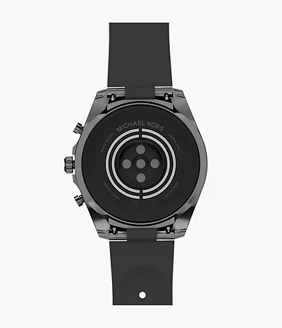 Michaethtl Kors Gen 6 Bradshaw Rose Gold-Tone Stainless Steel Smartwatch Black