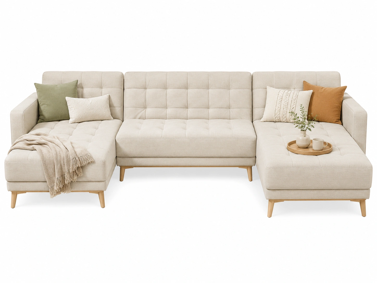 Sofa modular tapizado color crema-zenithfurni