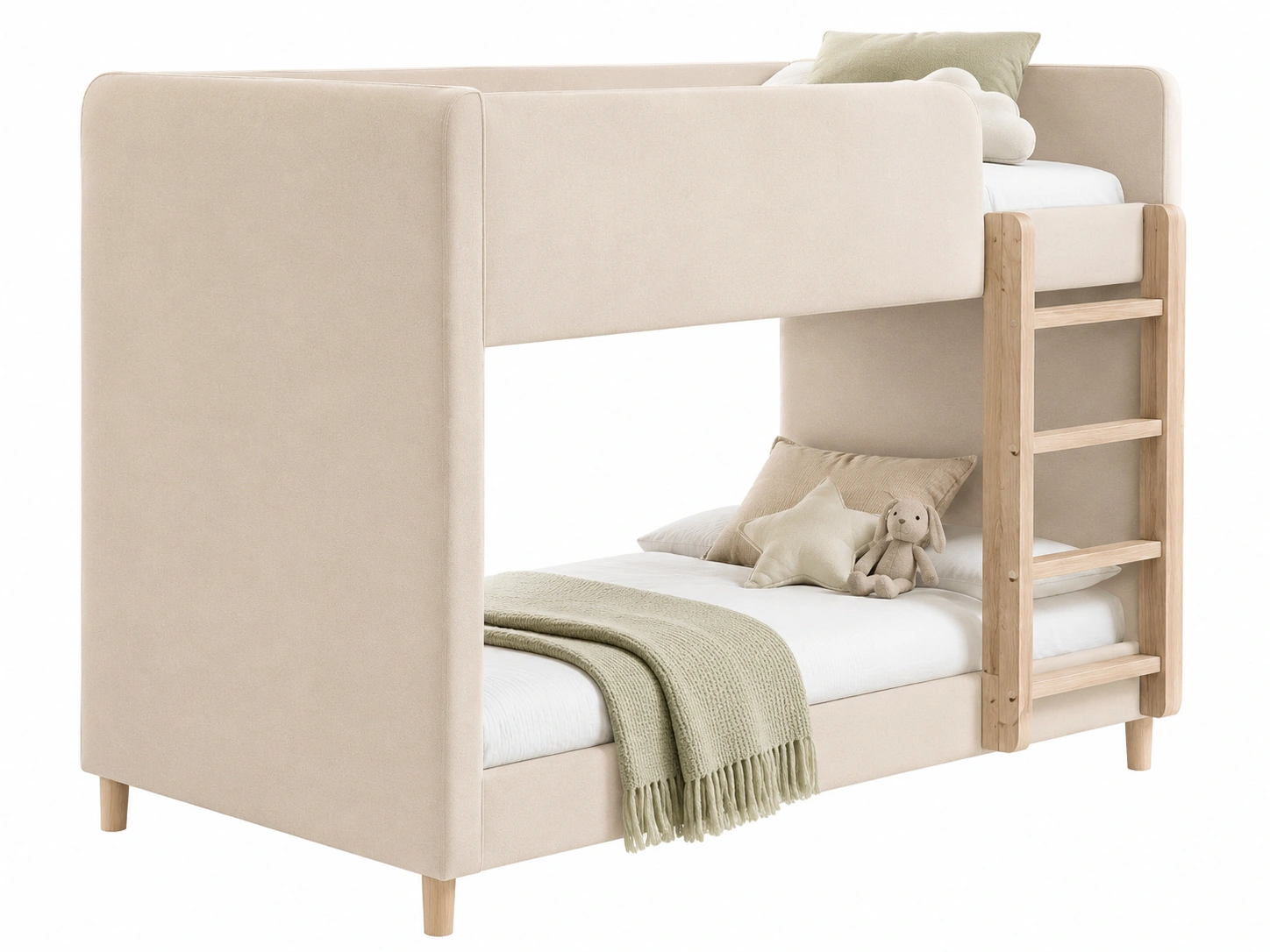 Litera Infantil Tapizada Beige Arena-zenithfurni