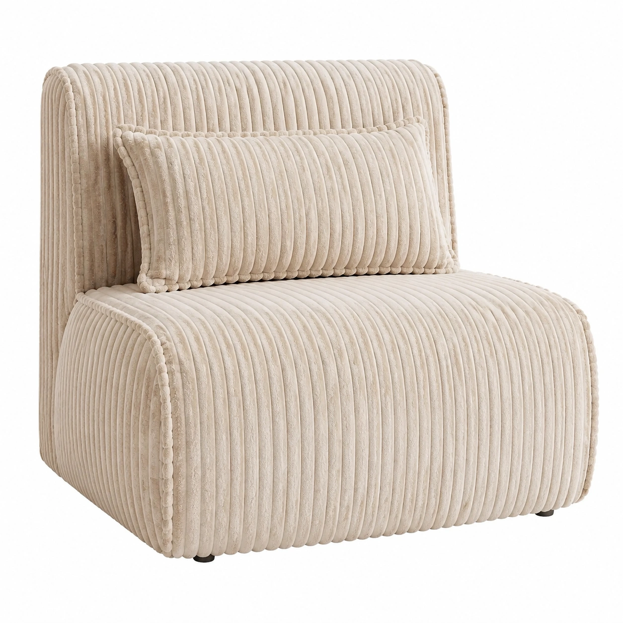 Sillon Modular Acanalado Beige Claro-zenithfurni