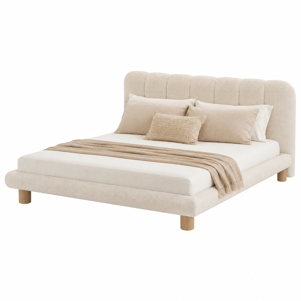 Cama tapizada con cabecero-modveraliving