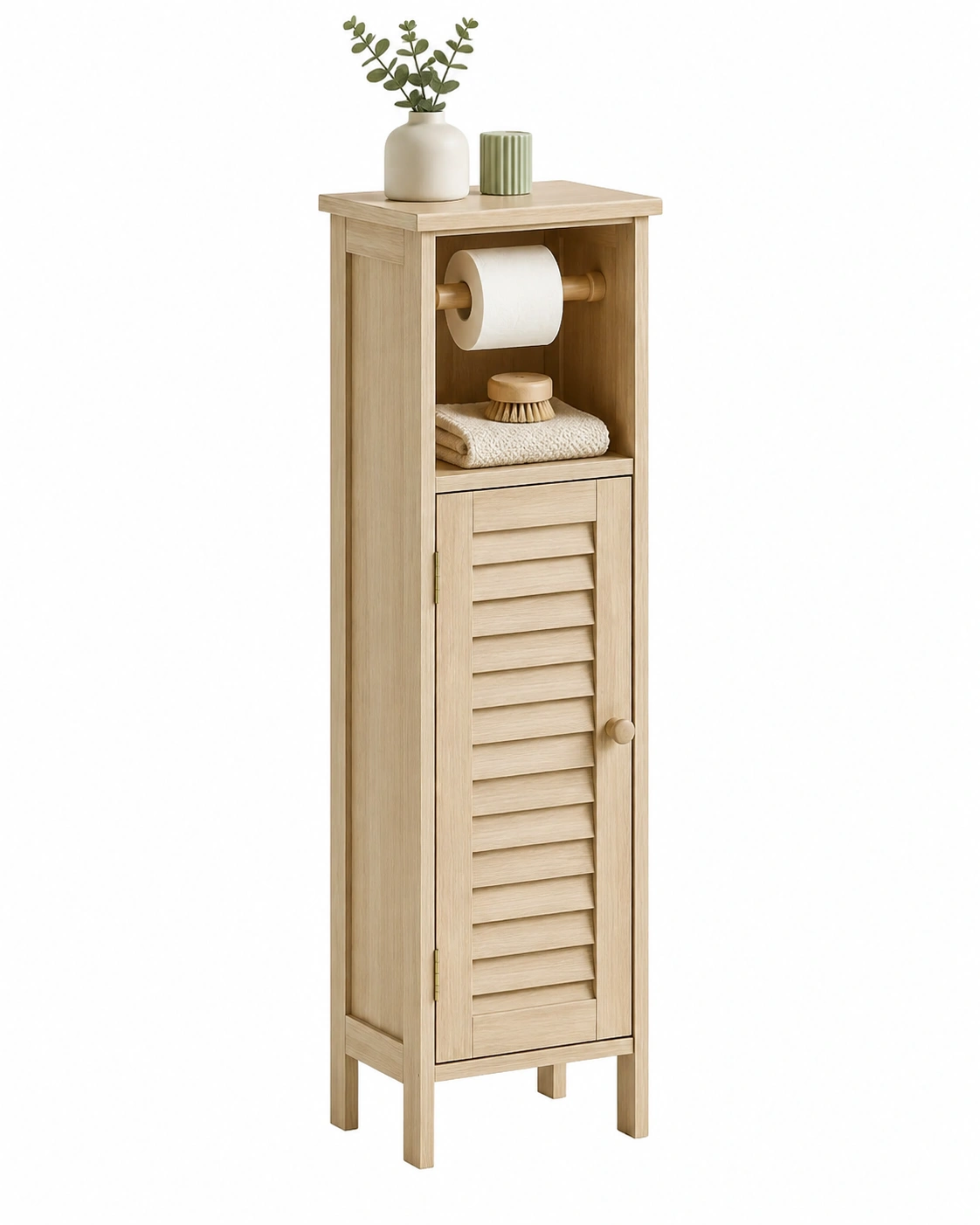 Mueble auxiliar compacto de madera para bano-modveraliving
