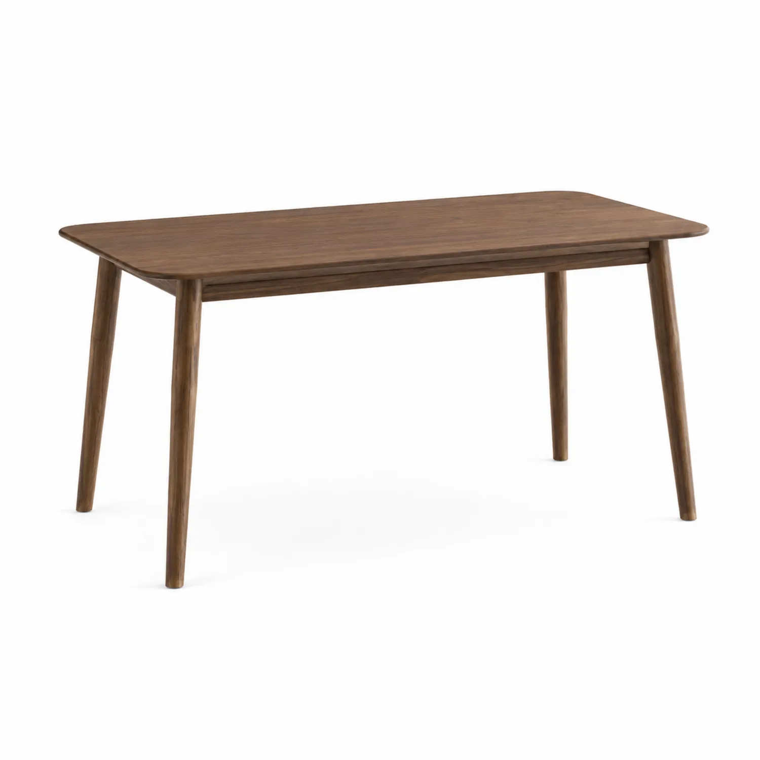 Mesa de comedor de madera de nogal
