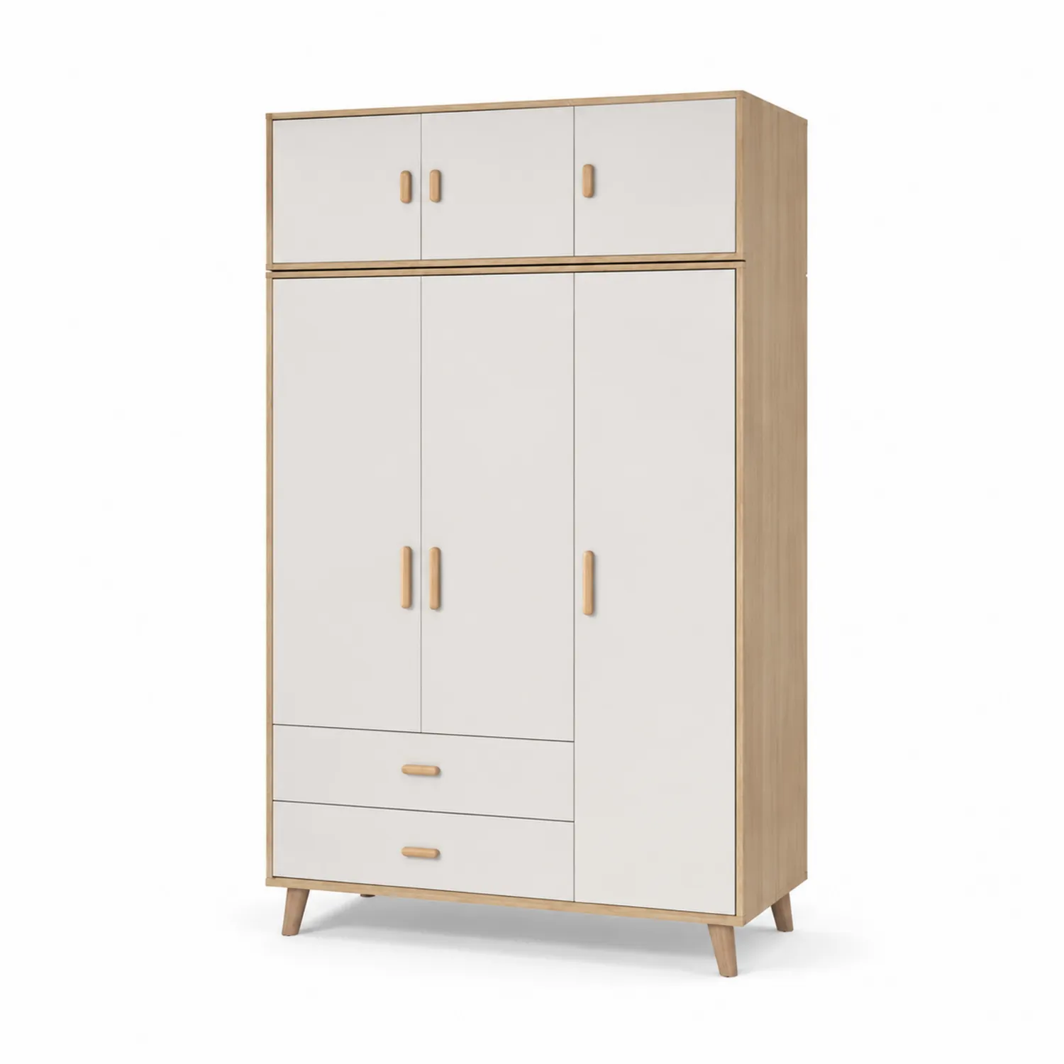 Armario de Madera y MDF Blanco 180x120x50 cm