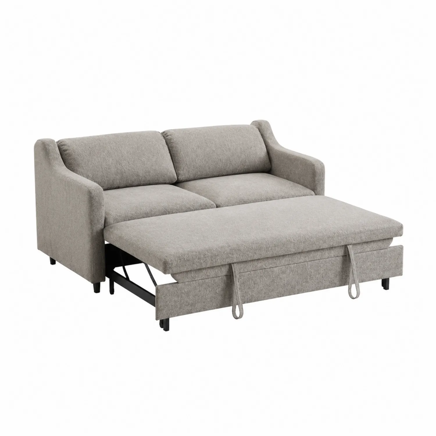 Sofá cama 3 plazas tela poliéster Gris