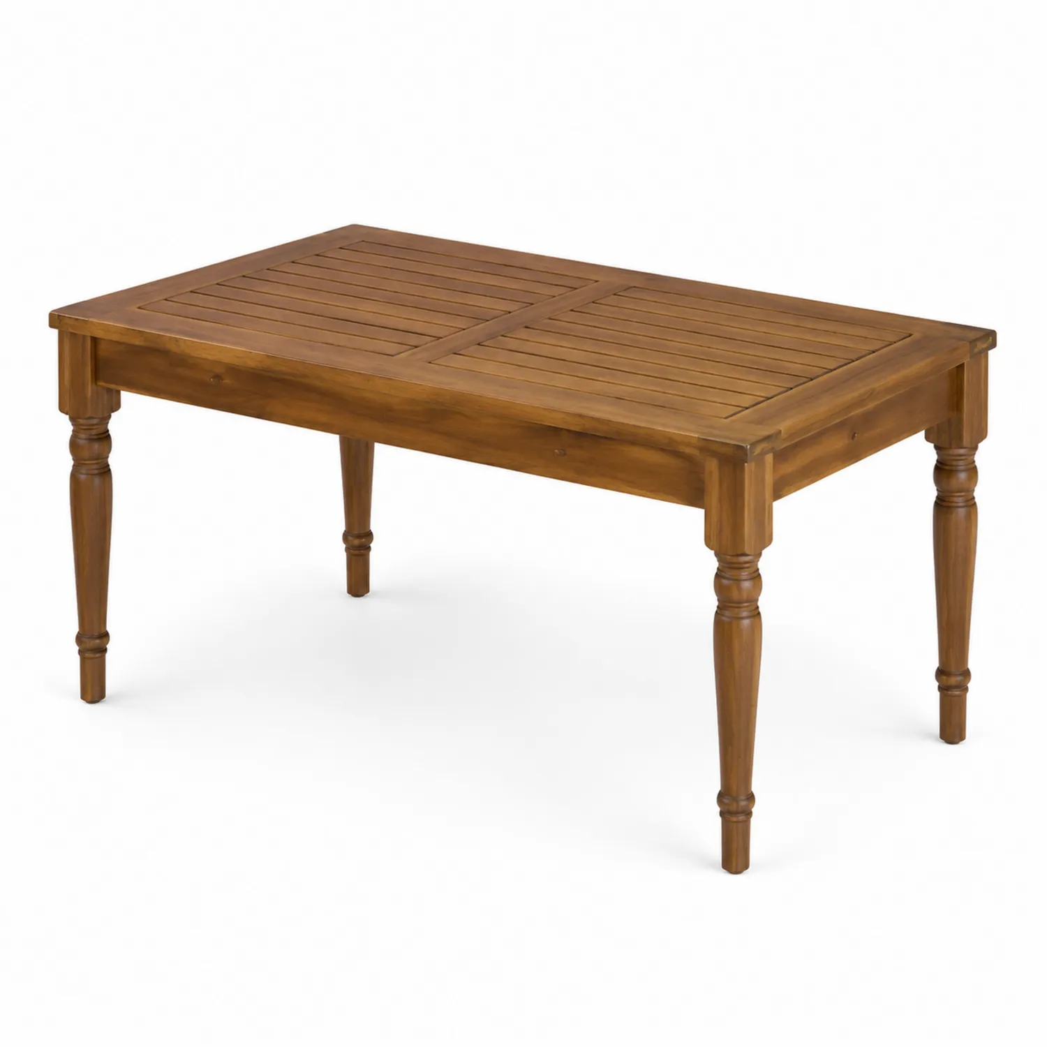 Mesa exterior de madera maciza de acacia Marrón 120x70x74 cm