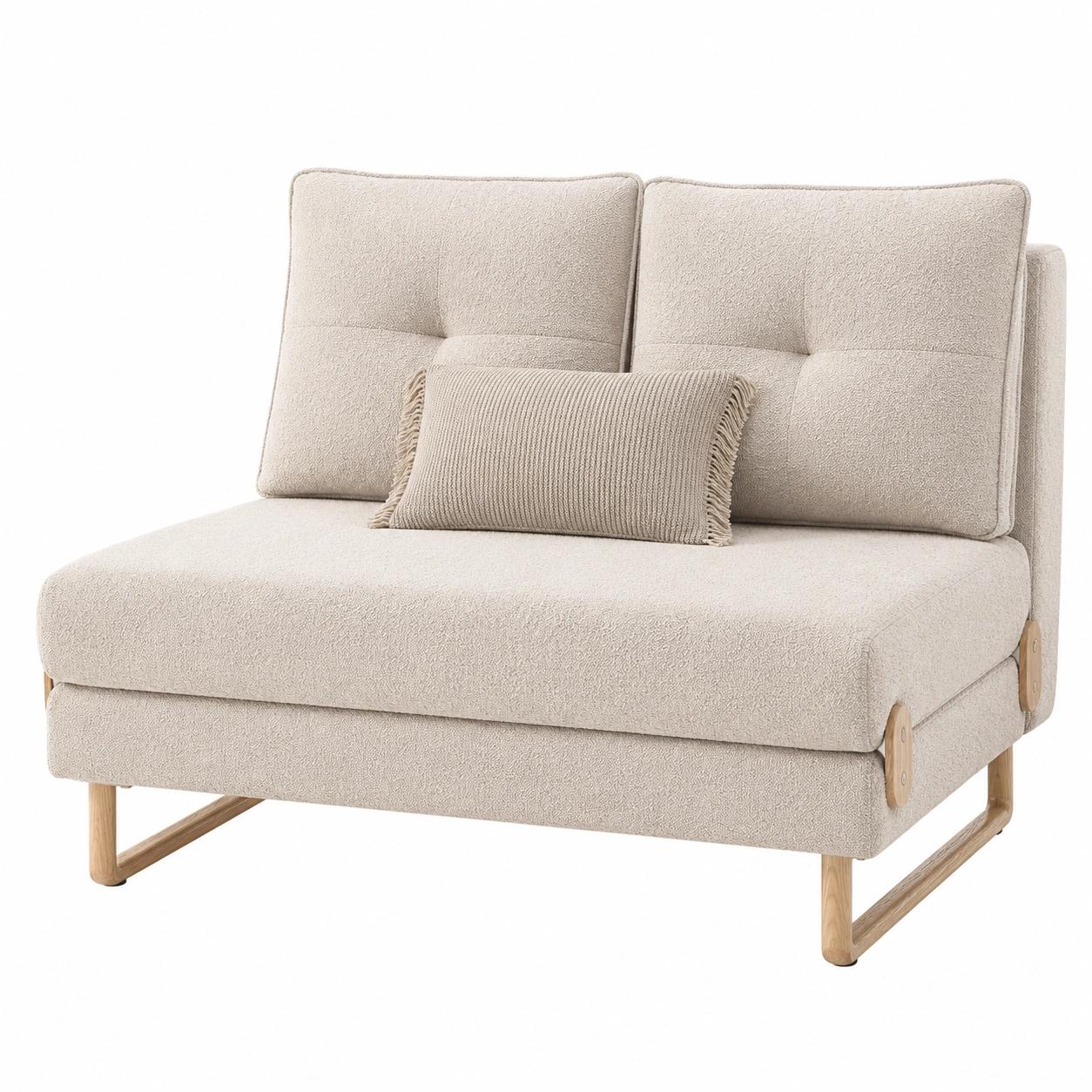 Sillon individual convertible con cojines decorativos-vivamobel