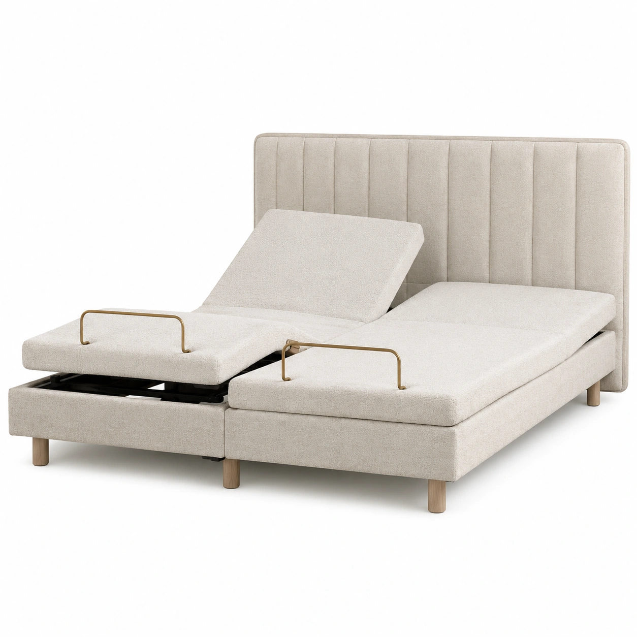 Cama doble ajustable tapizada-orvessaliving