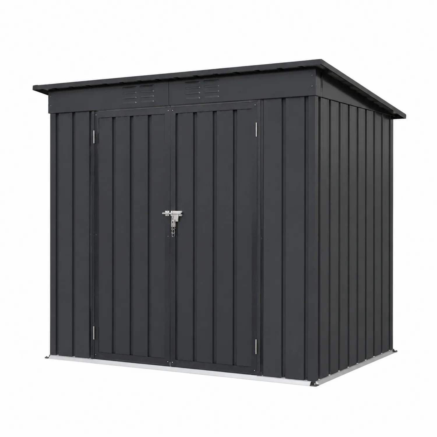 Metalowy schowek ogrodowy stal ocynkowana 213x127x185 cm