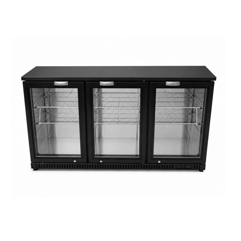 lecon chef 53 Inch 11.5 cu.ft Commercial Back Bar Cooler with 3 Hinged Glass Door