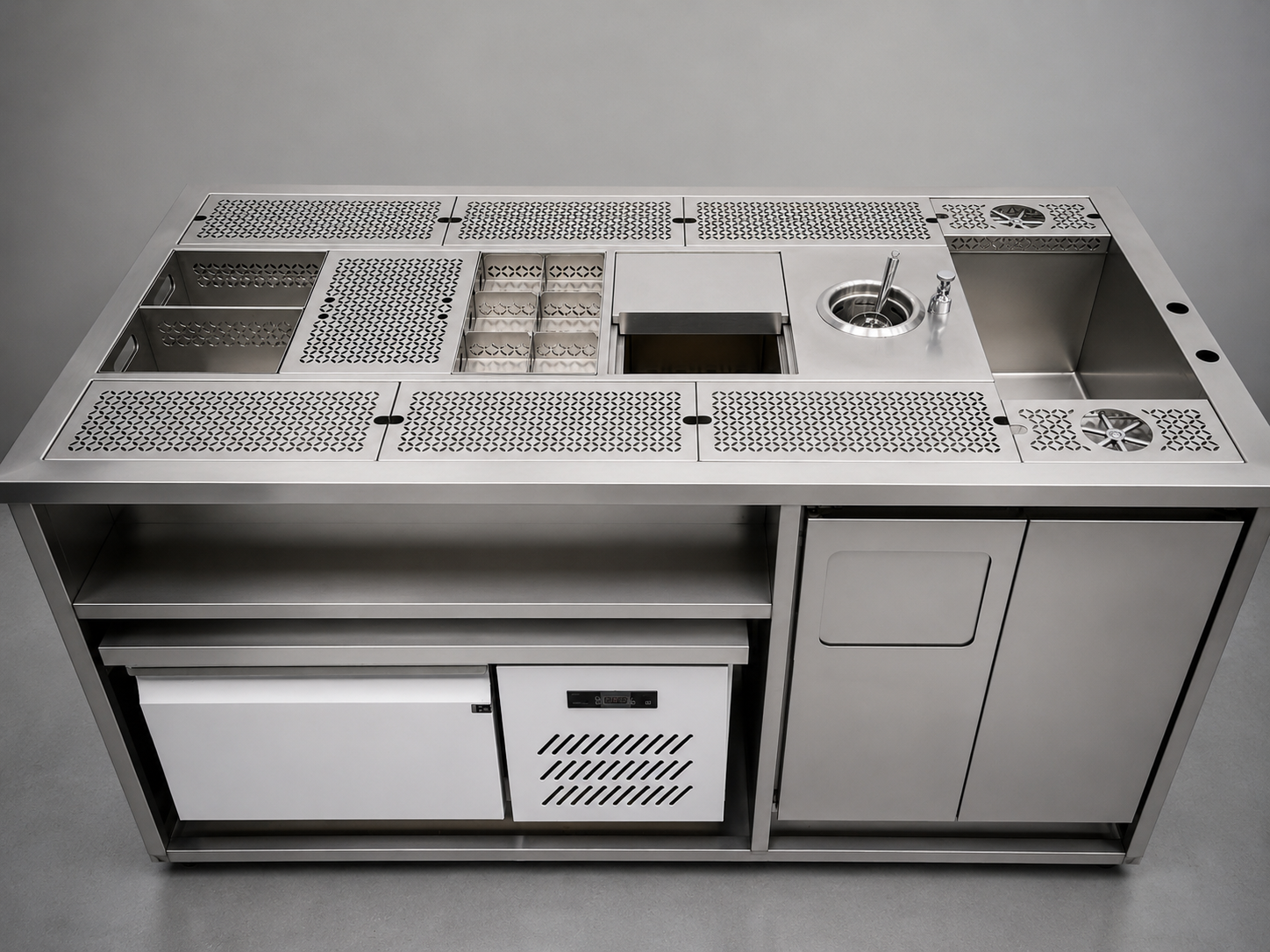 304 Stainless Steel Premium Cocktail Bar Station