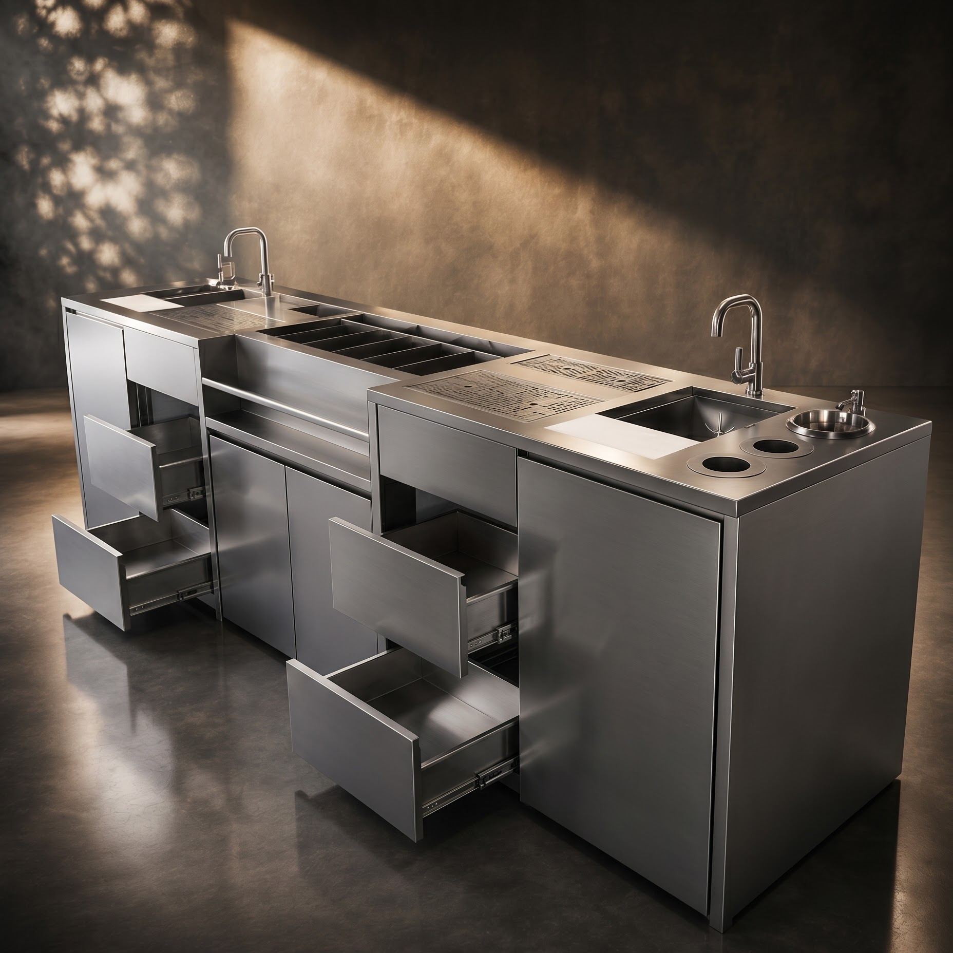 3m 304 stainless steel cocktail bar station 02