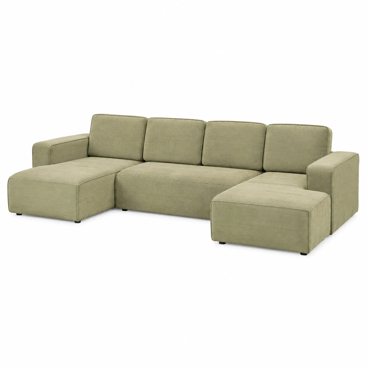 Sofa modular beige arena de estilo contemporaneo-oakviro