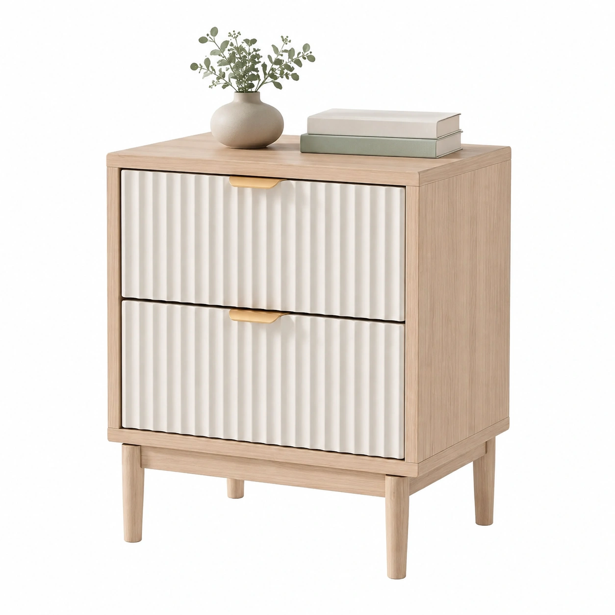 Mesita de noche con cajones-velmorliving