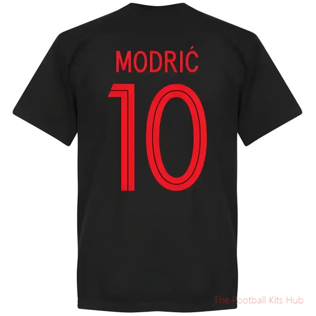 Premium Croatia Modric Black T-Shirt Sports Garment-Unisoccer Shop