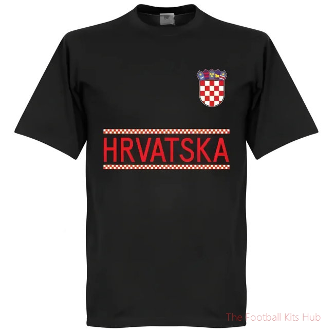 Premium Croatia Modric Black T-Shirt Sports Garment-Unisoccer Shop
