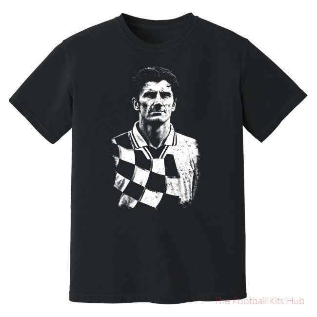 Vibrant Suker Croatia Black Tee Sports Garment-Unisoccer Shop