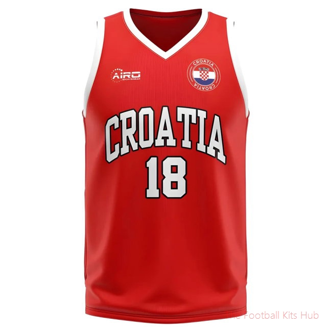 Premier Croatia Basketball Home Shirt Sports Selection-Unisoccer Shop