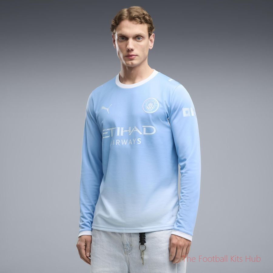Vibrant Manchester City Long Sleeve Home Shirt 2026/27 Release-Unisoccer Shop
