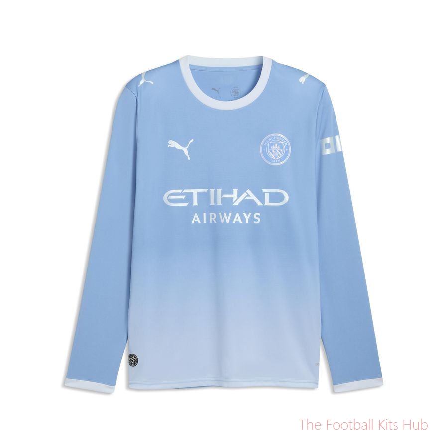 Vibrant Manchester City Long Sleeve Home Shirt 2026/27 Release-Unisoccer Shop