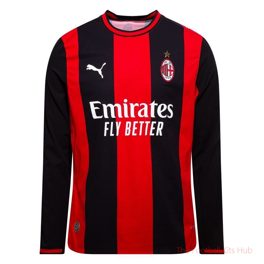 Advanced Milan 202627 Long Sleeve Home Shirt 2026/27 Garment-Unisoccer Shop