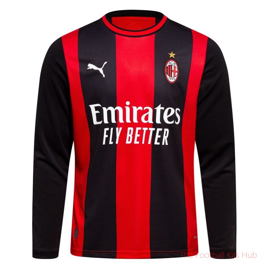 Vibrant Milan 202627 Long Sleeve Home Shirt 2026/27 Garment-Unisoccer Shop