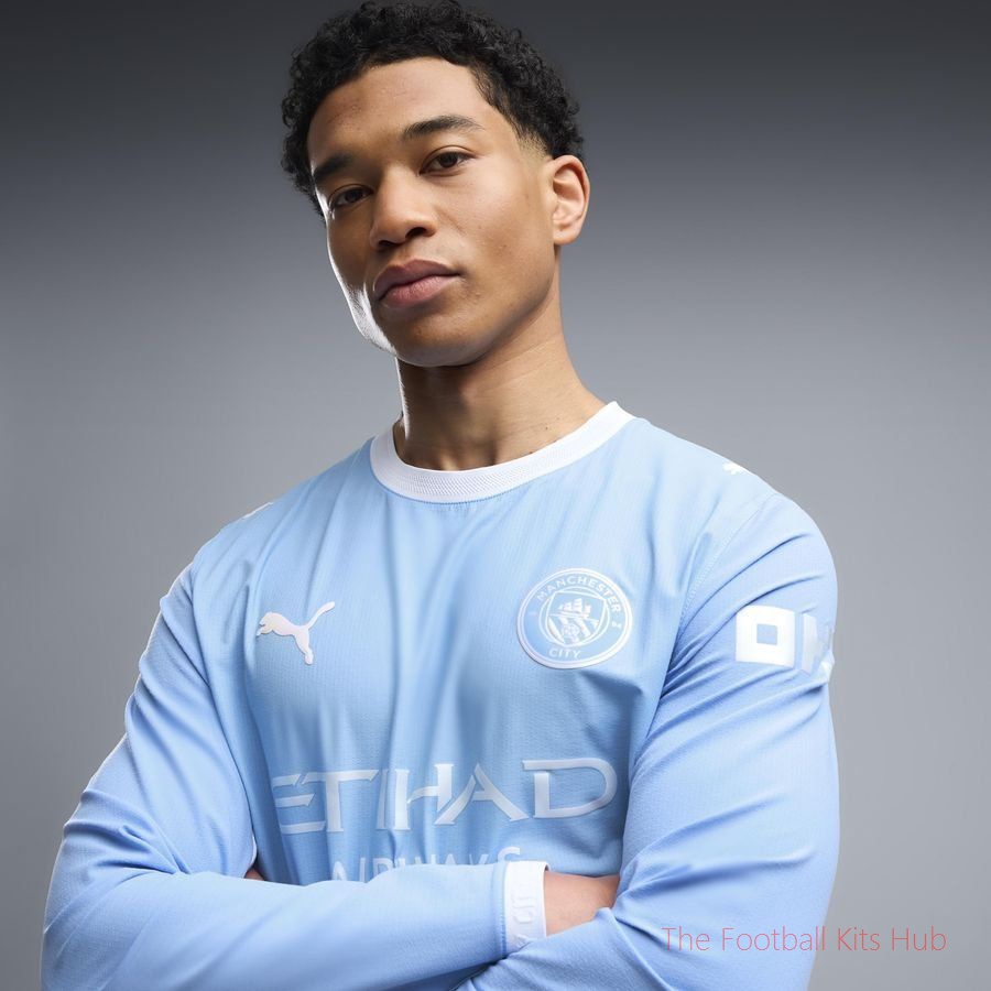 Dynamic Manchester City Long Sleeve Home Shirt 2026/27 Collection-Unisoccer Shop