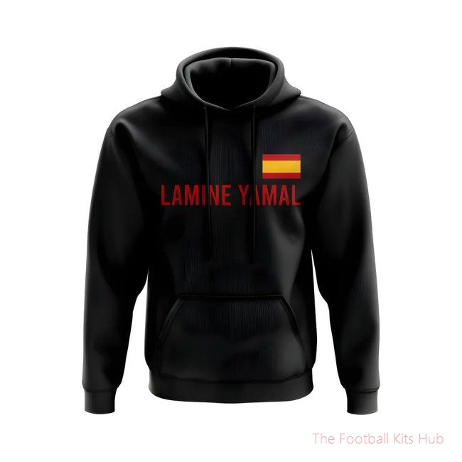 Supreme Lamine Yamal Black Hoodie Sports Release-Unisoccer Shop