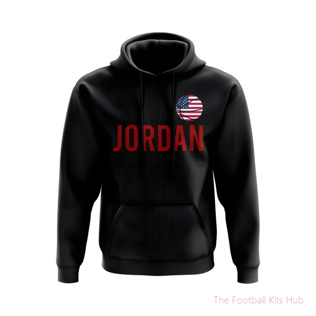 Premier Michael Jordan Black Hoodie Sports Selection-Unisoccer Shop