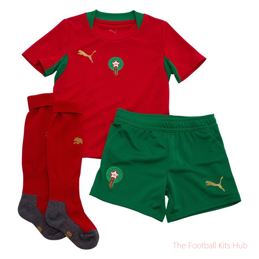 Elite Morocco World Kids World Cup 2026 Home Shirt Garment-Unisoccer Shop