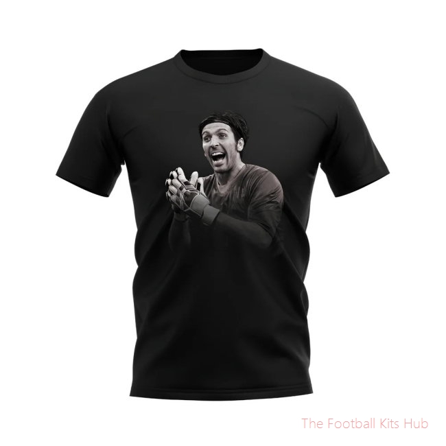 Premier Gigi Buffon Black T-Shirt Sports Edition-Unisoccer Shop