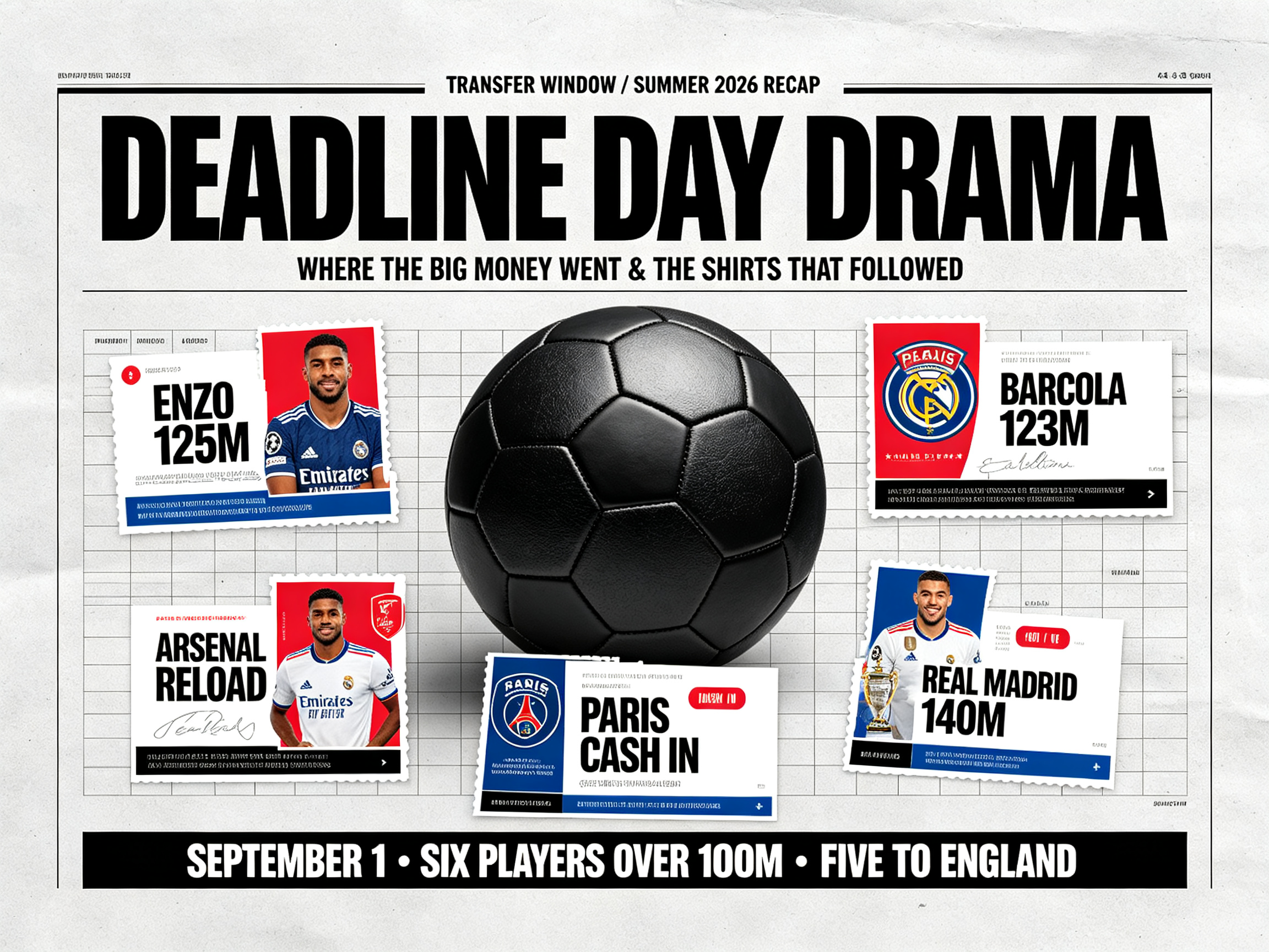 Deadline Day Drama Where The Big Money Went & The Shirts That Followed