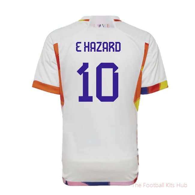 Premium Belgium E Kids Hazard 10 Away Shirt 2022/23 Edition-Unisoccer Shop