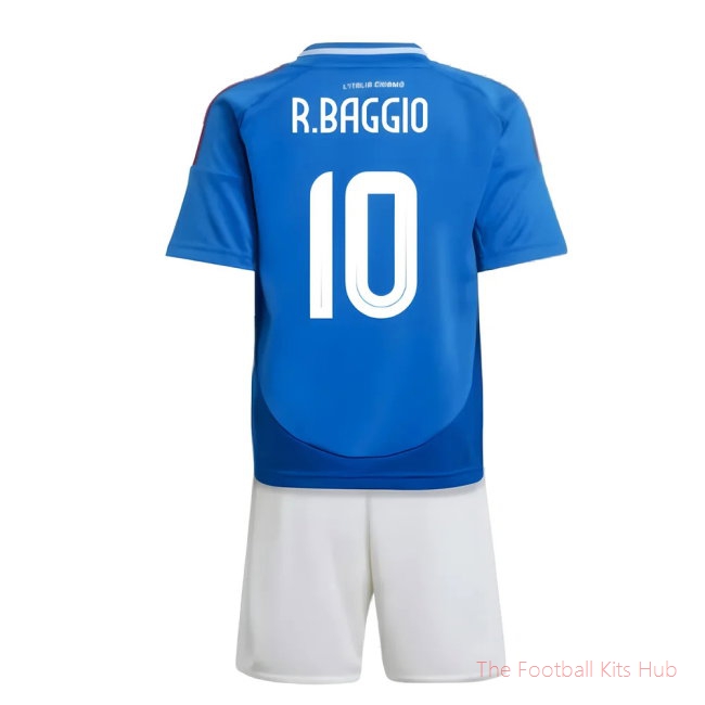 Vibrant Italy Mini Baggio 10 Home Shirt 2024/25 Collection-Unisoccer Shop