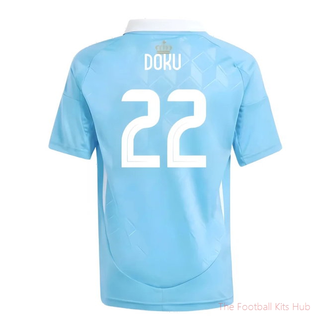 Premium Belgium Kids Doku 22 Away Shirt 2024/25 Release-Unisoccer Shop
