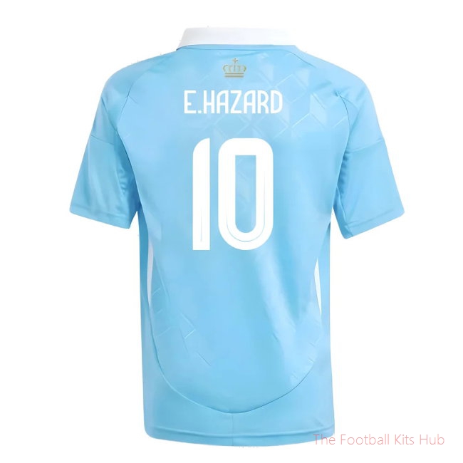 Supreme Belgium E Kids Hazard 10 Away Shirt 2024/25 Edition-Unisoccer Shop