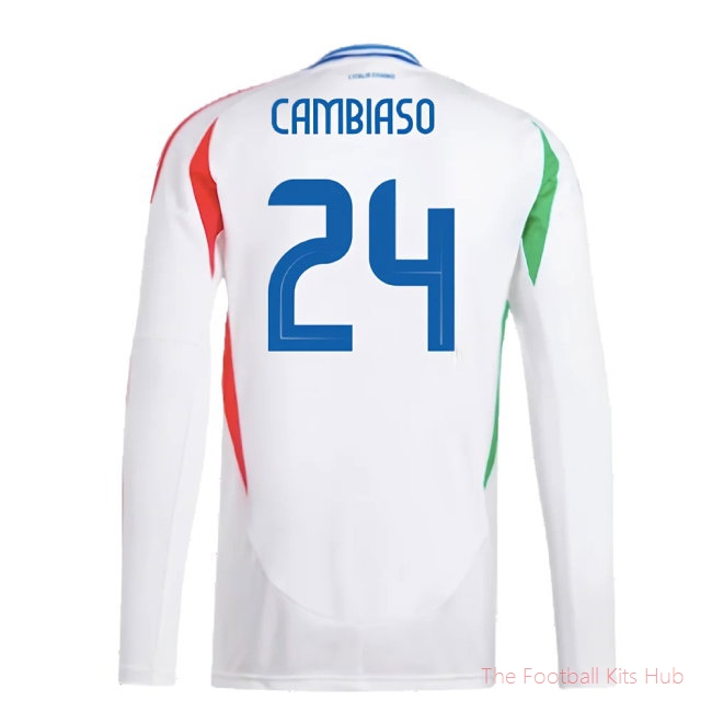 Premium Italy Long Cambiaso 24 Away Shirt 2024/25 Selection-Unisoccer Shop