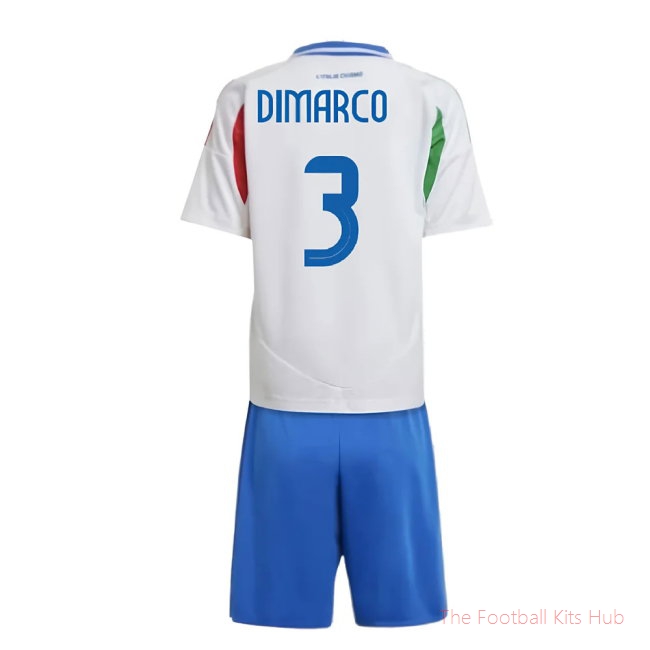 Dynamic Italy Mini Dimarco 3 Away Shirt 2024/25 Collection-Unisoccer Shop