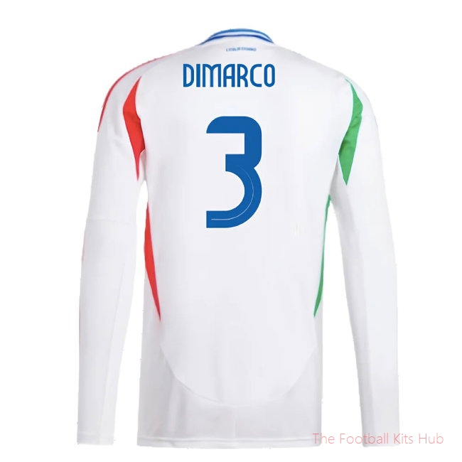 Elite Italy Long Dimarco 3 Away Shirt 2024/25 Sports Edition-Unisoccer Shop