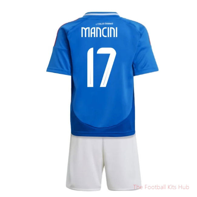 Advanced Italy Mini Mancini 17 Home Shirt 2024/25 Edition-Unisoccer Shop