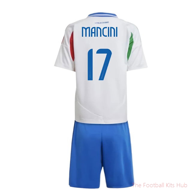 Vibrant Italy Mini Mancini 17 Away Shirt 2024/25 Selection-Unisoccer Shop
