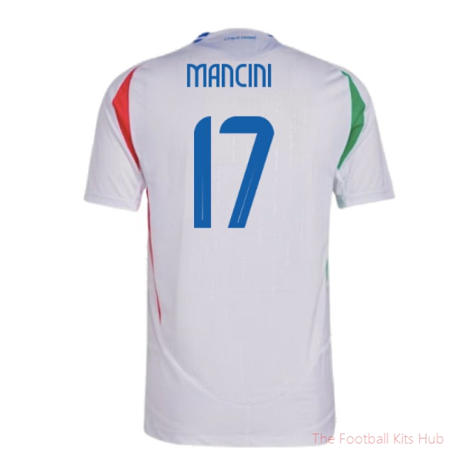 Vibrant Italy Mancini 17 Away Shirt 2024/25 Edition-Unisoccer Shop